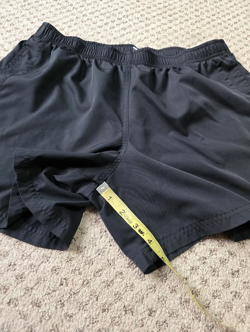 Nike Women's Black Athletic Running Shorts with Embroidered Swoosh